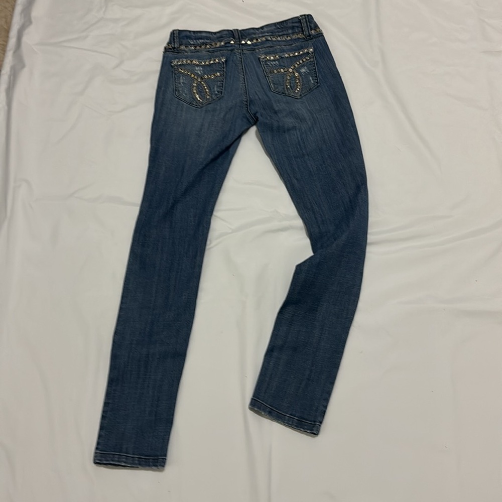 L.A. IDOL USA  Rhinestone Denim Jeans Size 7